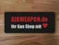 Preview: Rubber Patch "AIRWEAPON.de Ihr Gun Shop mit Herz"