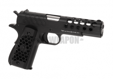 M1911 Hex Cut Full Metal GBB - Black | WE