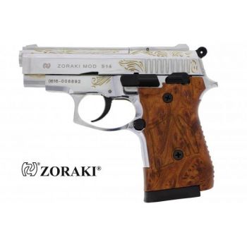 Zoraki 914 cal. 9 mm P.A.K. Chrom graviert