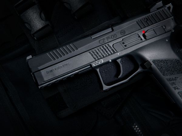 CZ P-09  schwarz Kunststoffschlitten GBB