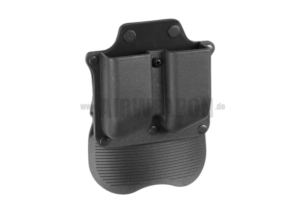 Polymer Double Pistol Mag Paddle Pouch - Frontline