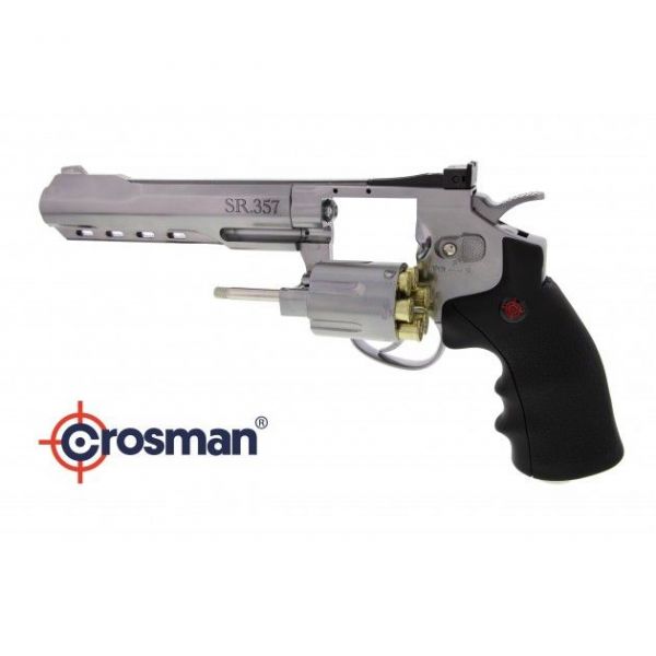 Crosman SR357 silber Co2 Revolver 4,5 mm Stahl BB´s