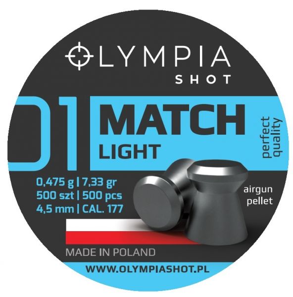 Match Light Flachkopf Diabolos 4,5 mm 0,475g 500 Stück