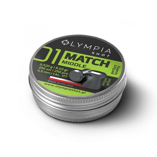 Match Middle Flachkopf Diabolos 4,5 mm 0,520g 500 Stück